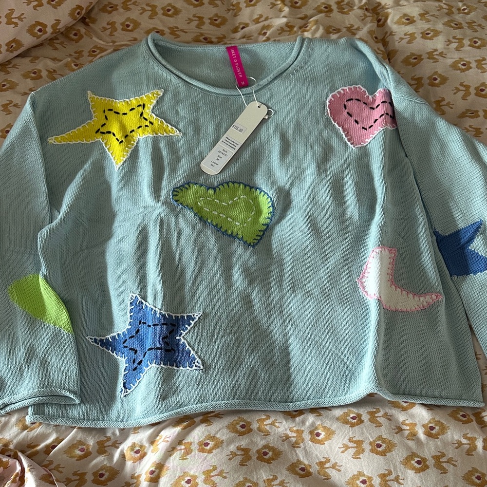 Love Pastel Patchwork Sweater
